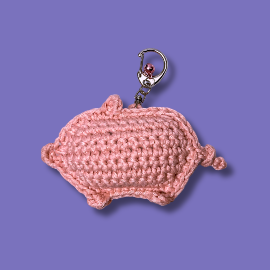 Pig Silhouette Charm [Quick Crochet, Beginner level]