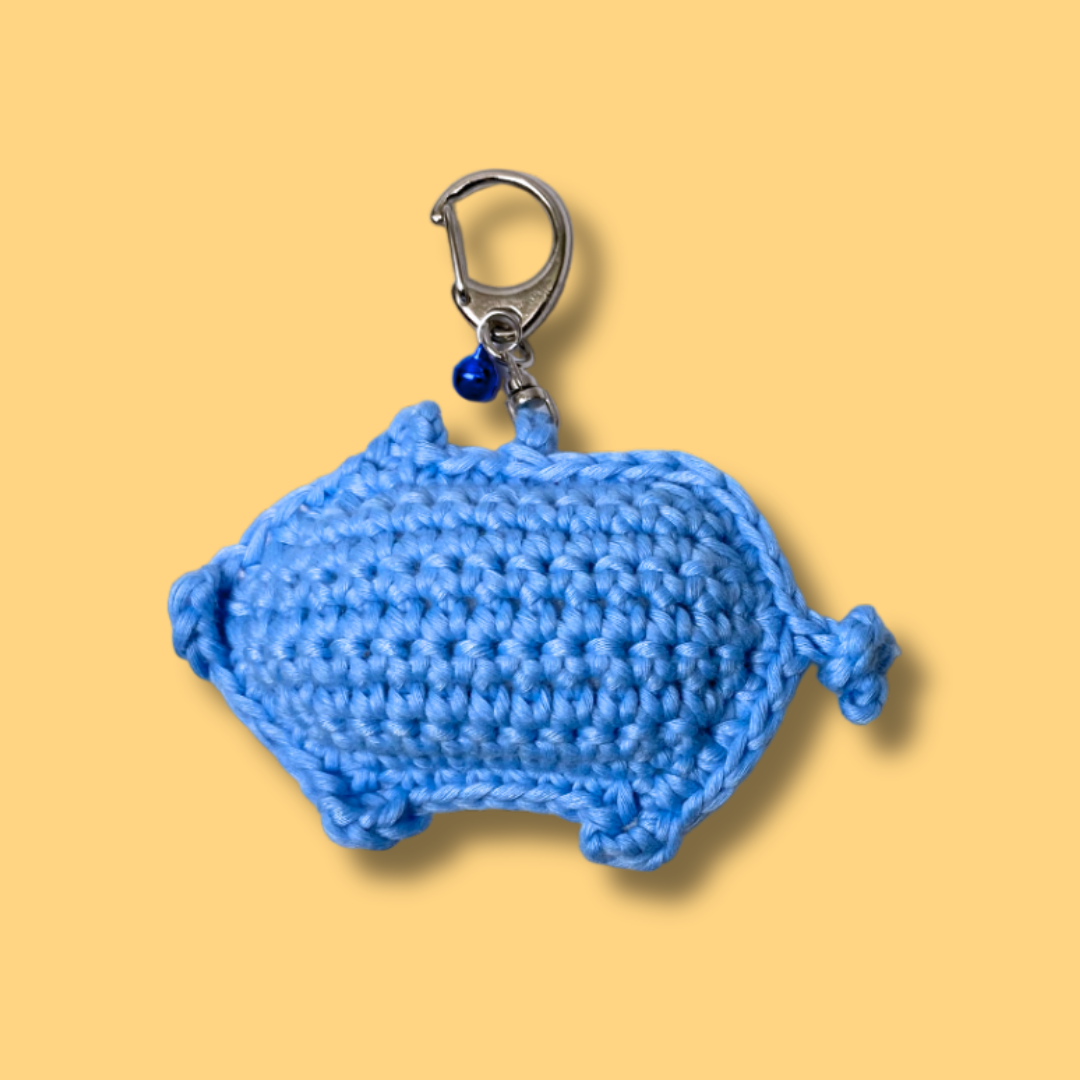 Pig Silhouette Charm [Quick Crochet, Beginner level]