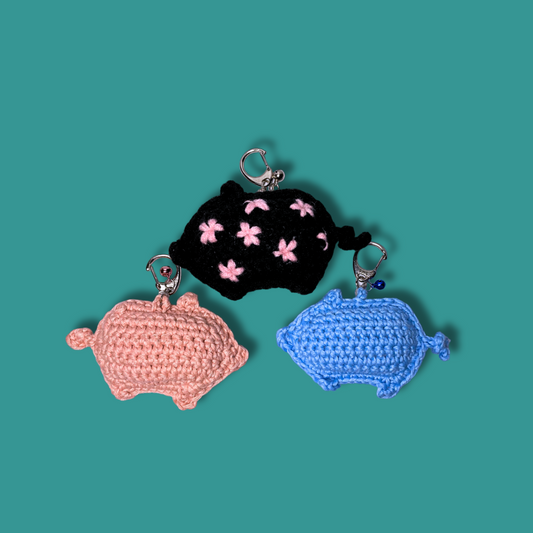 Pig Silhouette Charm [Quick Crochet, Beginner level]