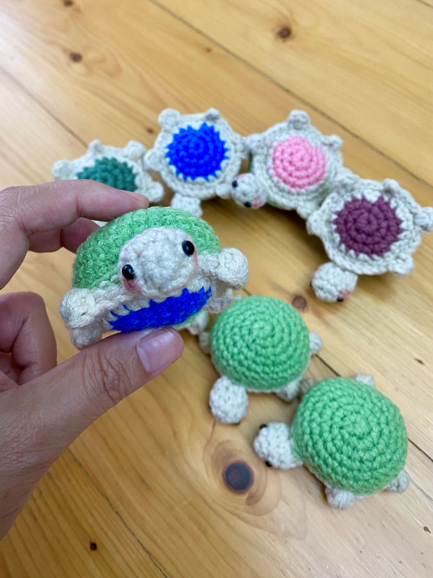 Turtle Memory Game Toys PDF Pattern [mini amigurumi]