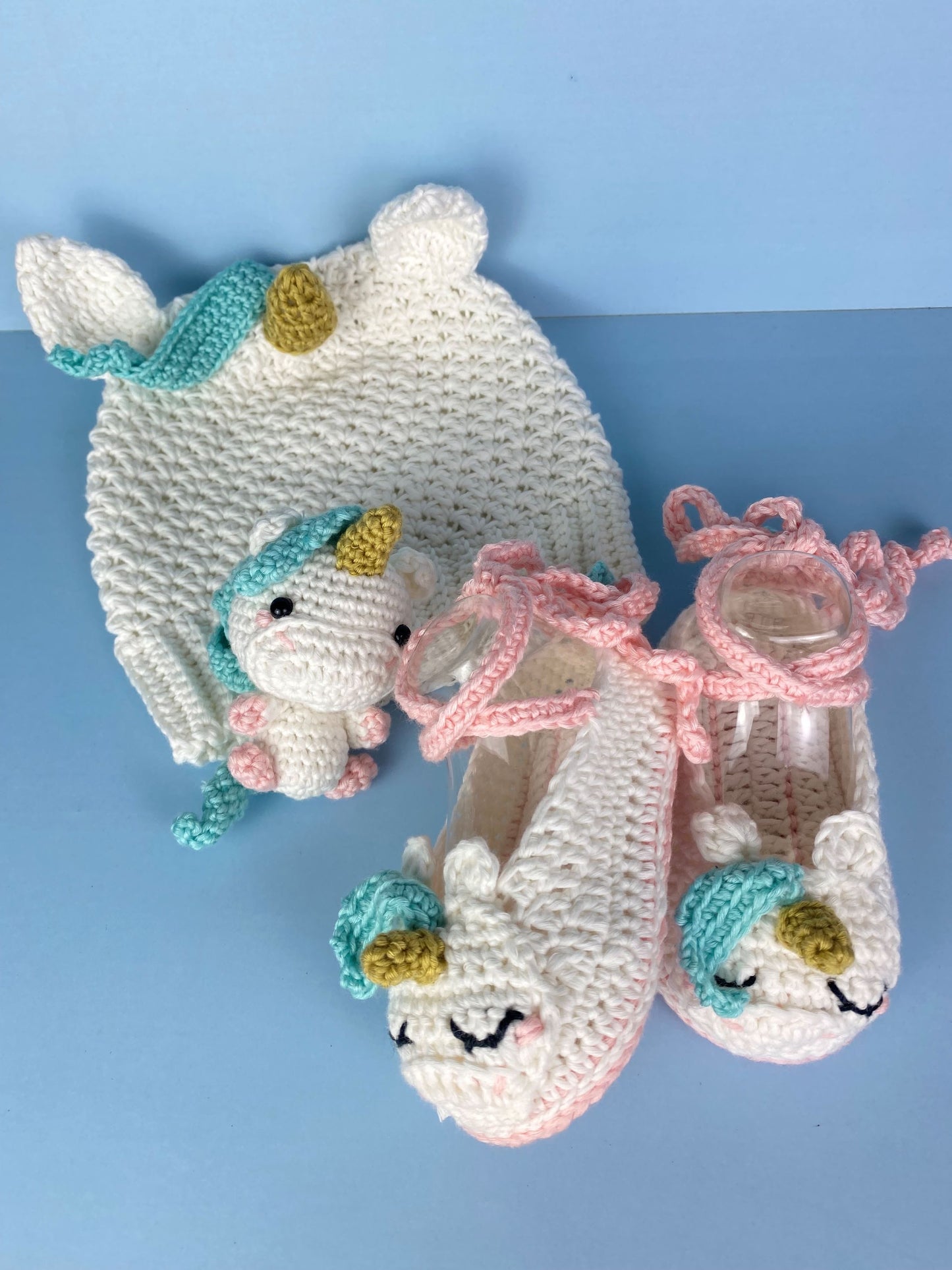 Unicorn Beanie crochet pattern (baby~toddler~child)